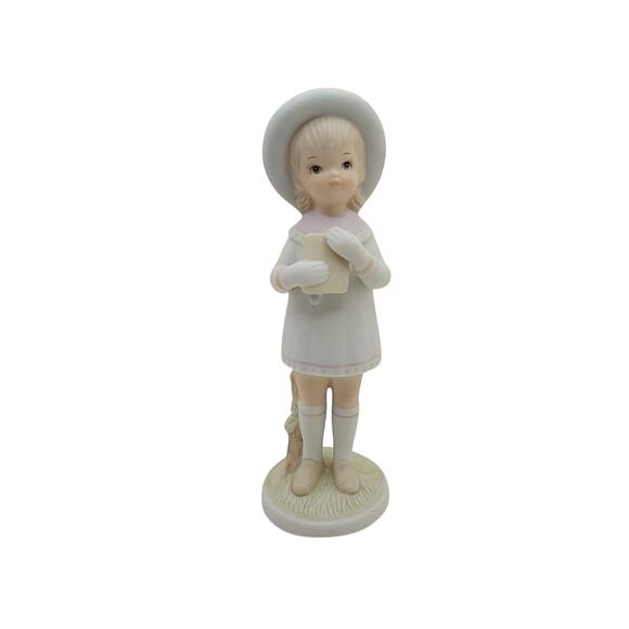 Vtg 1982 Lefton Geo Z Christopher Collection Thanks Unto The Lord 03230 Figurine - Picture 1 of 5